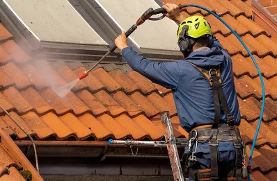 Démoussage et hydrofuge de toiture à Lasson